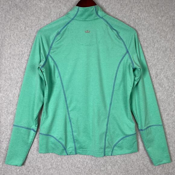 Peter Miller Long Sleeve Women's Size M Green E4 50+ UPF Golf 1/4 Zip Pullover - Picture 6 of 10